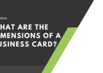 What Are The Dimensions Of A Business Card?